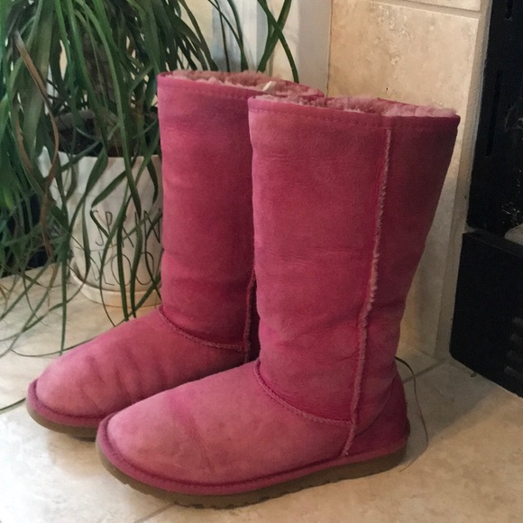 UGG Pink Classic Tall Boots - Picture 2 of 8